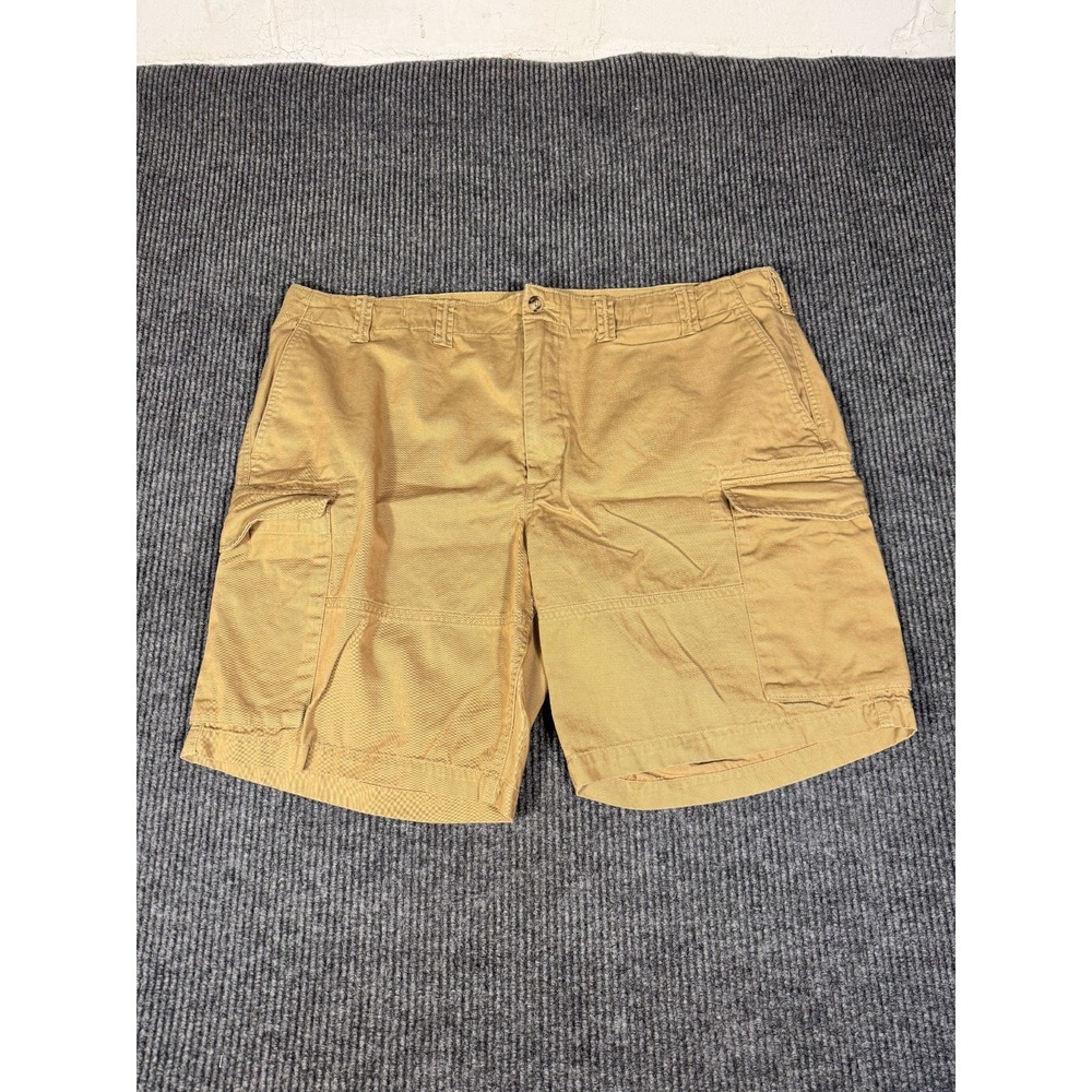 Polo Ralph Lauren Cargo Chino Baggy Shorts Men Size 44 44B Khaki Relaxed Fit Tan